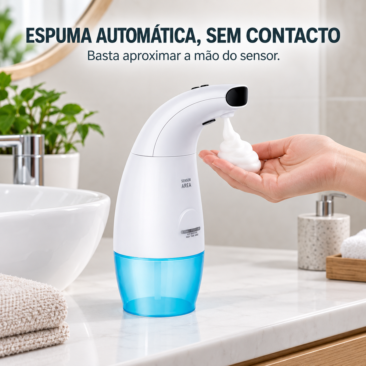 Dispensador Automático de Sabonete em Espuma