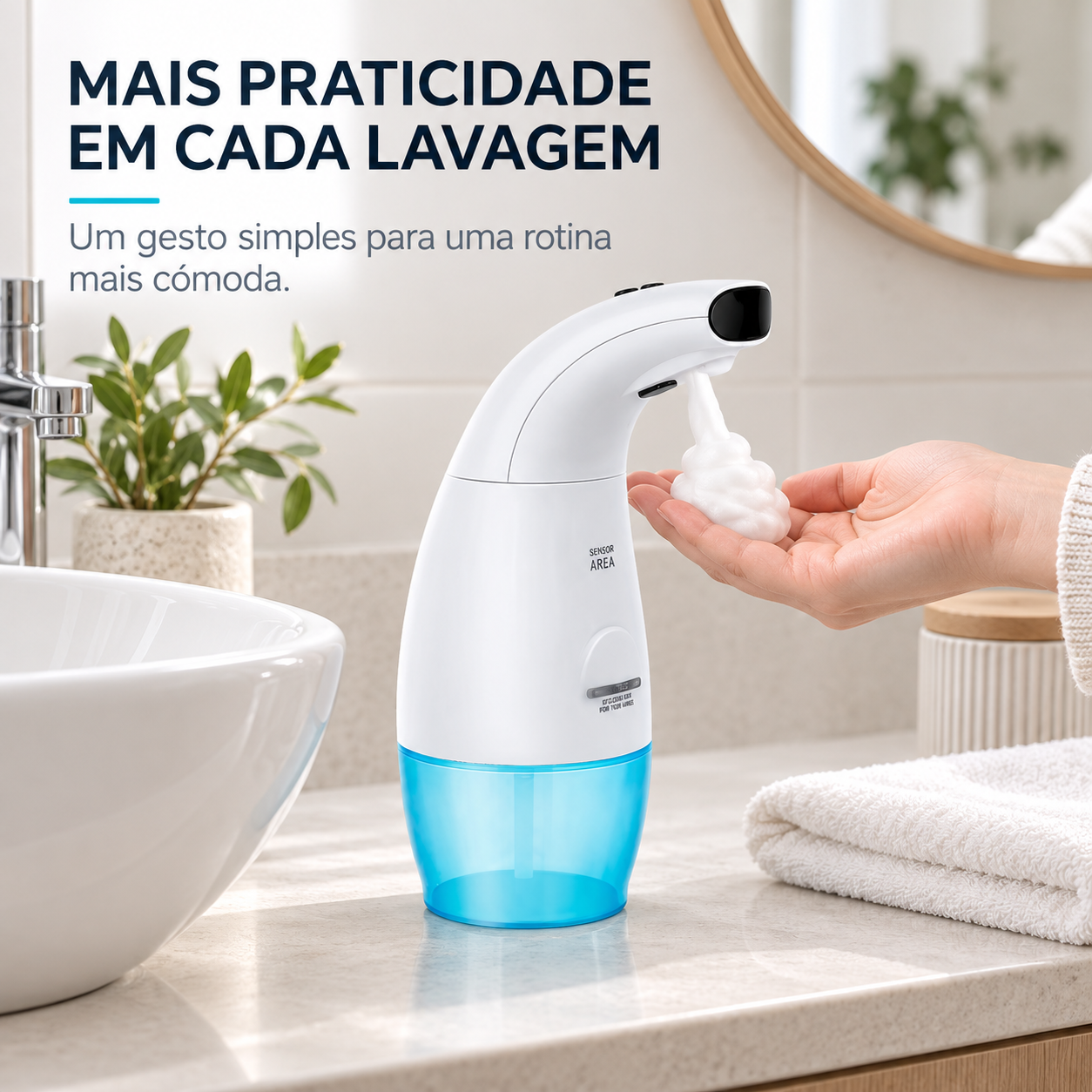 Dispensador Automático de Sabonete em Espuma