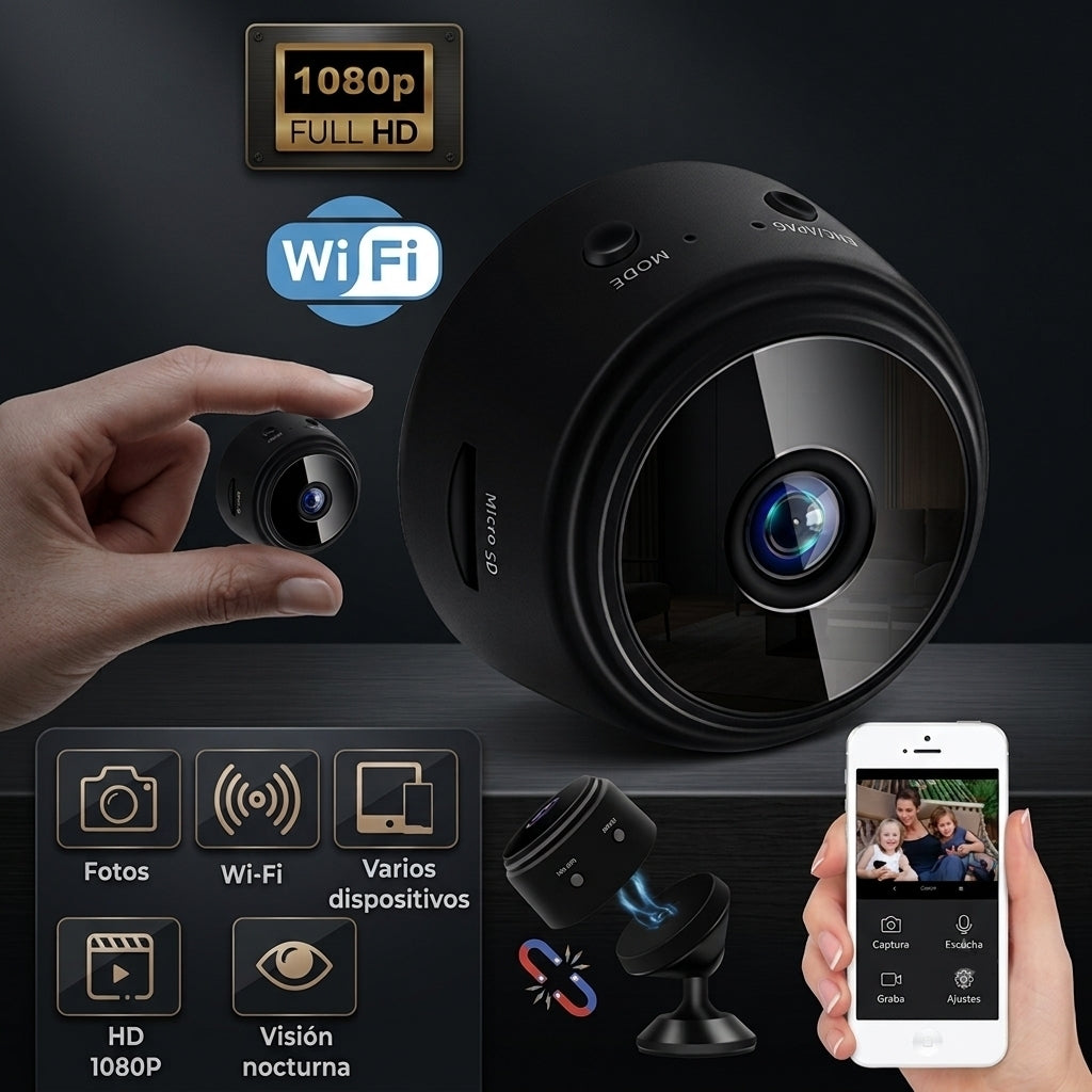 Mini cámara vigilancia Wi-fi